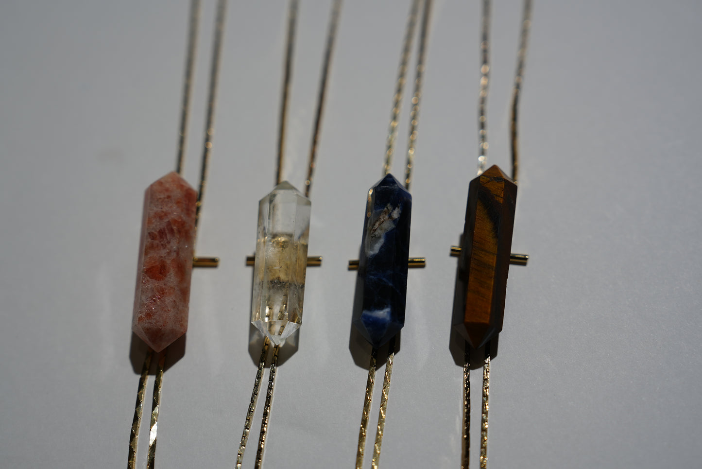 1960s Gold-plated Vintage Clear Quartz Bolo · HEAL