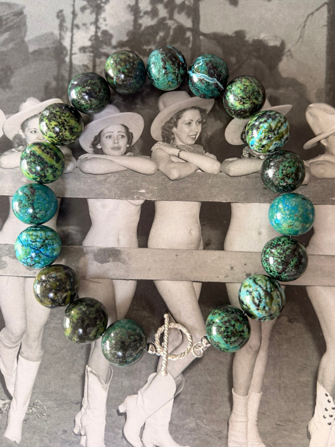 Yellow Turquoise Bead Necklace