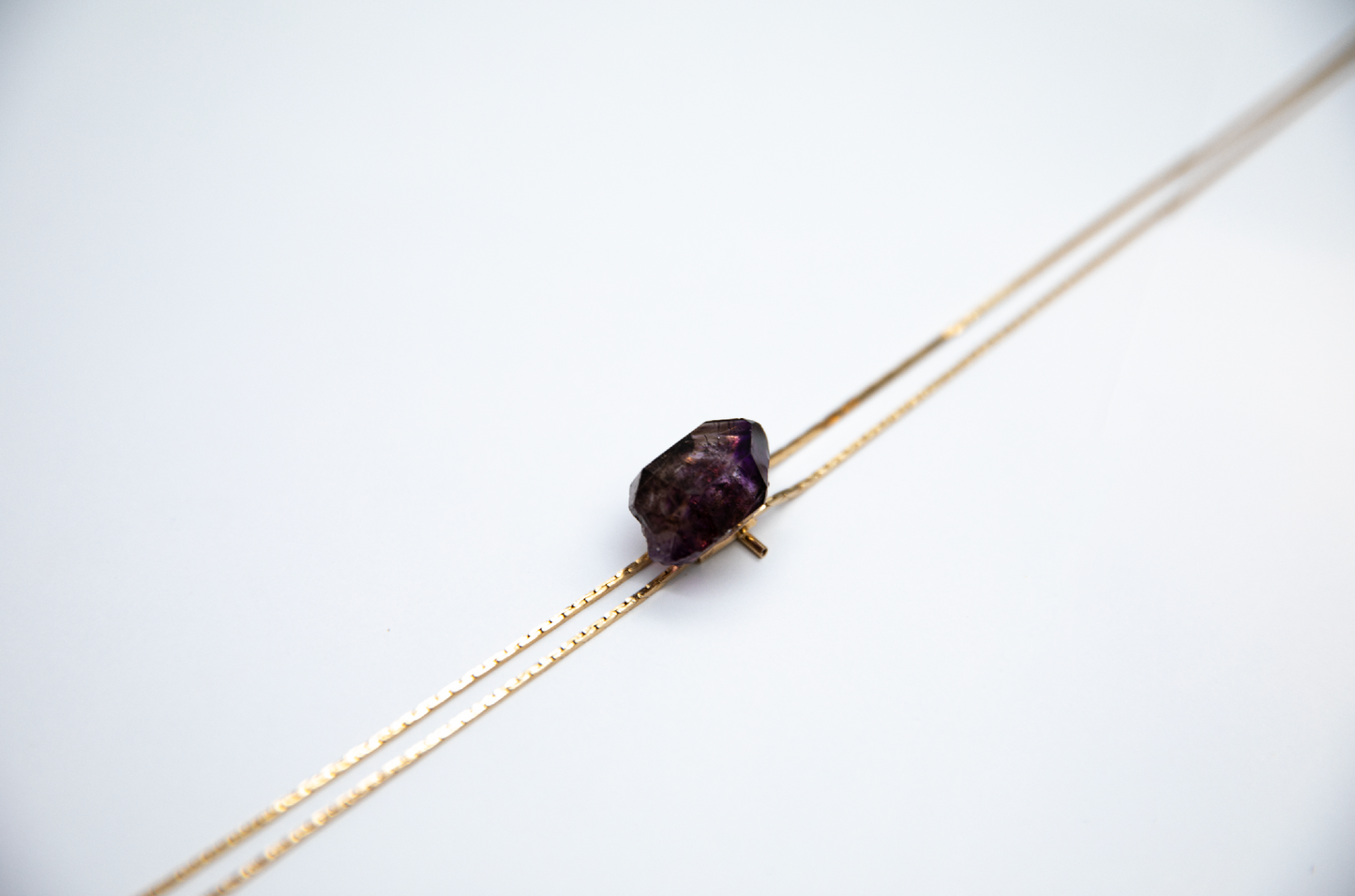 1960s Gold-plated Vintage Deep Purple Amethyst Bolo · HEAL