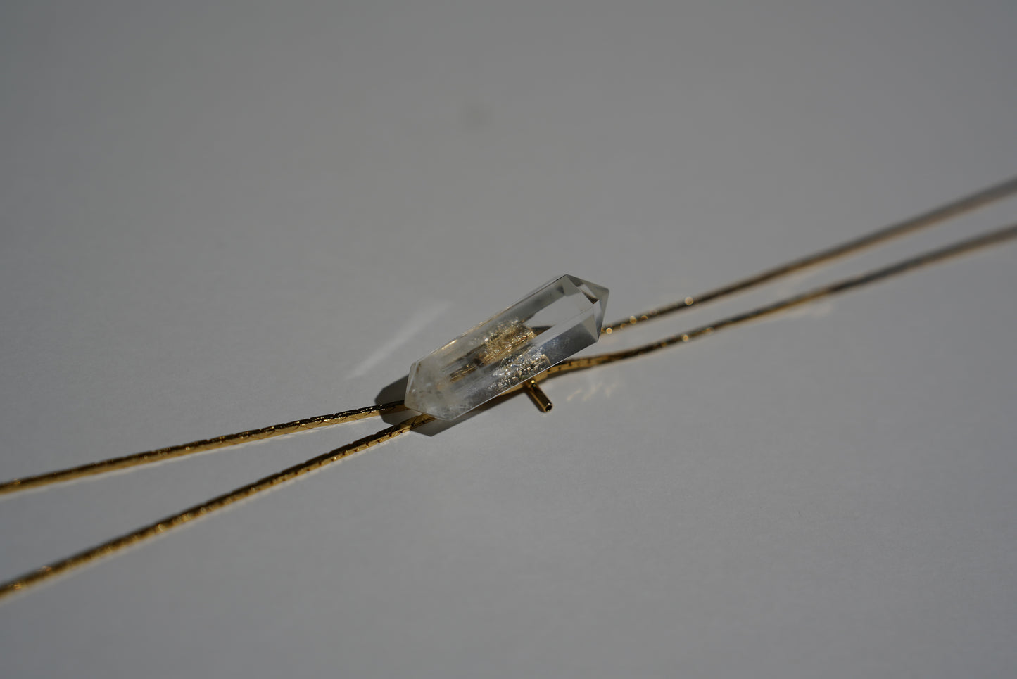 1960s Gold-plated Vintage Clear Quartz Bolo · HEAL