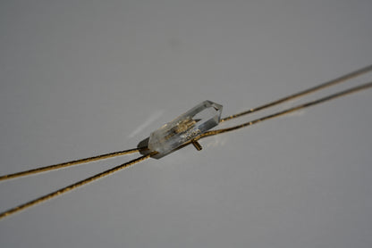 1960s Gold-plated Vintage Clear Quartz Bolo · HEAL