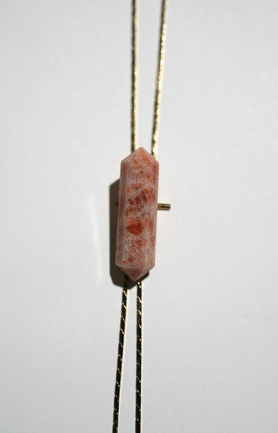 1960s Gold-plated Vintage Sunstone Bolo · GLOW