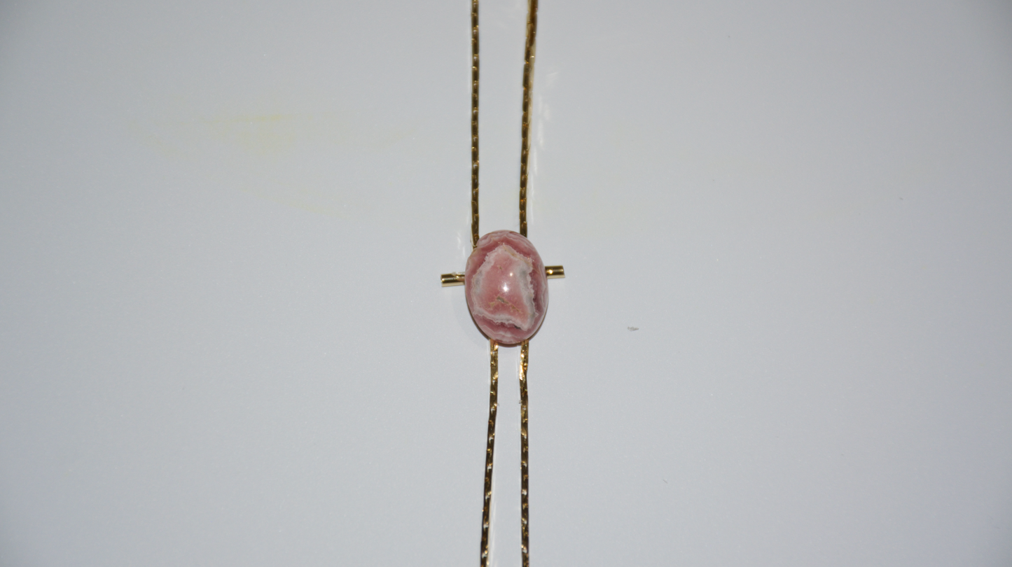 1960s Gold-plated vintage Rhodochrosite · LOVE