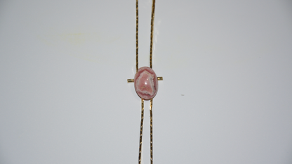 1960s Gold-plated vintage Rhodochrosite · LOVE