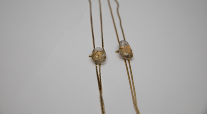 1960s Gold-plated Vintage Rutilated Facated Quartz Bolo · GLOW