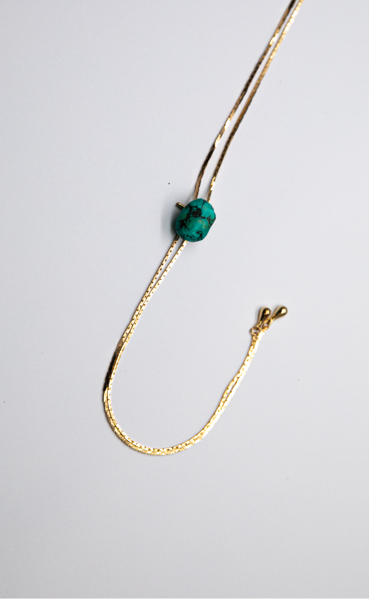 1960s Gold-plated Turquoise Bolo · RESET