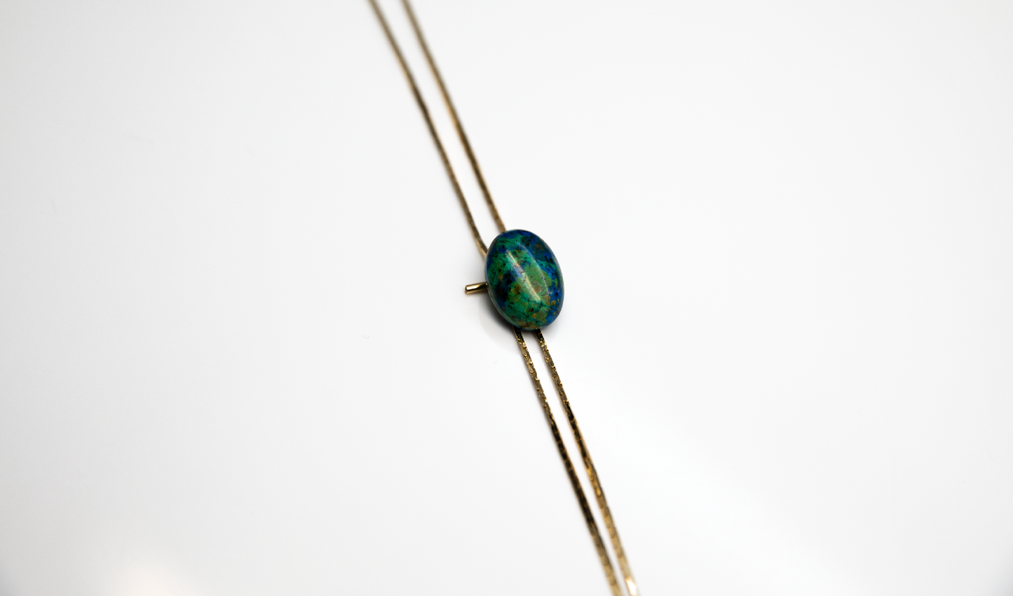 1960s Gold-plated Vintage Azurite Bolo Tie · Petite ·  RESET