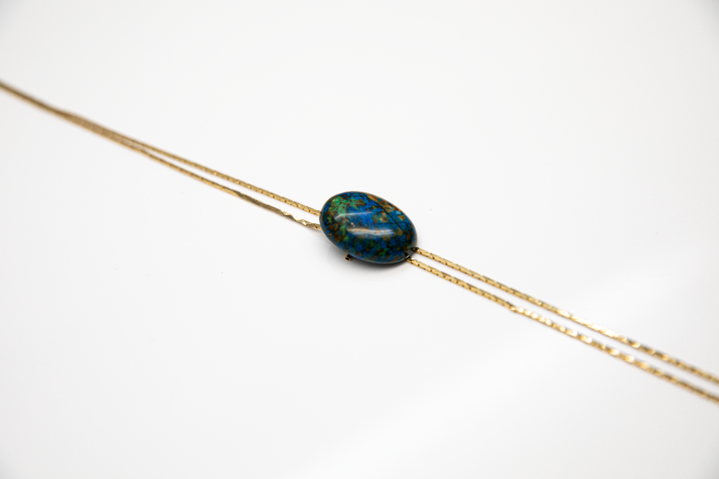 1960s Gold-plated Vintage Azurite Bolo Tie · Grand · RESET