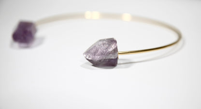 Just Relax... Collar · HEAL · Double Amethyst · 24k Gold-plated