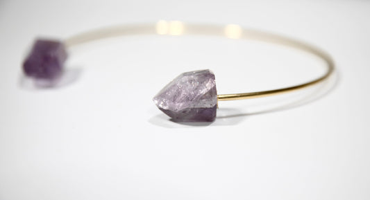 Just Relax... Collar · HEAL · Double Amethyst · 24k Gold-plated