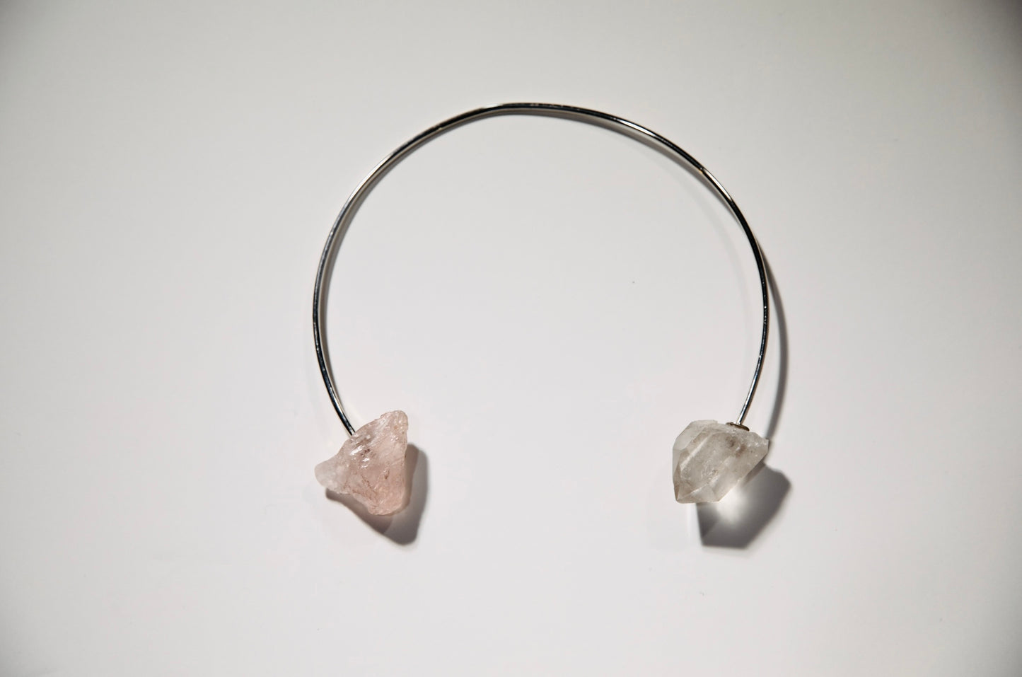 La vie en Rosada Collar · LOVE · Rose & Clear Quartz · Silver