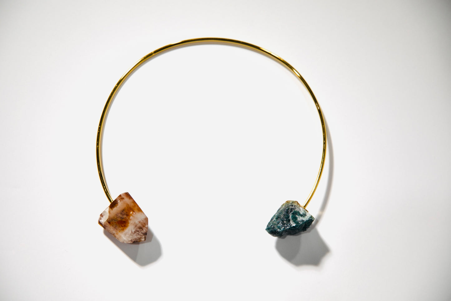 You Got This! Collar · GLOW ·  Green Aventurine & Fire Quartz · 24k Gold-plated