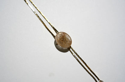 1960s Gold-plated Vintage Rutilated Quartz Bolo · GLOW