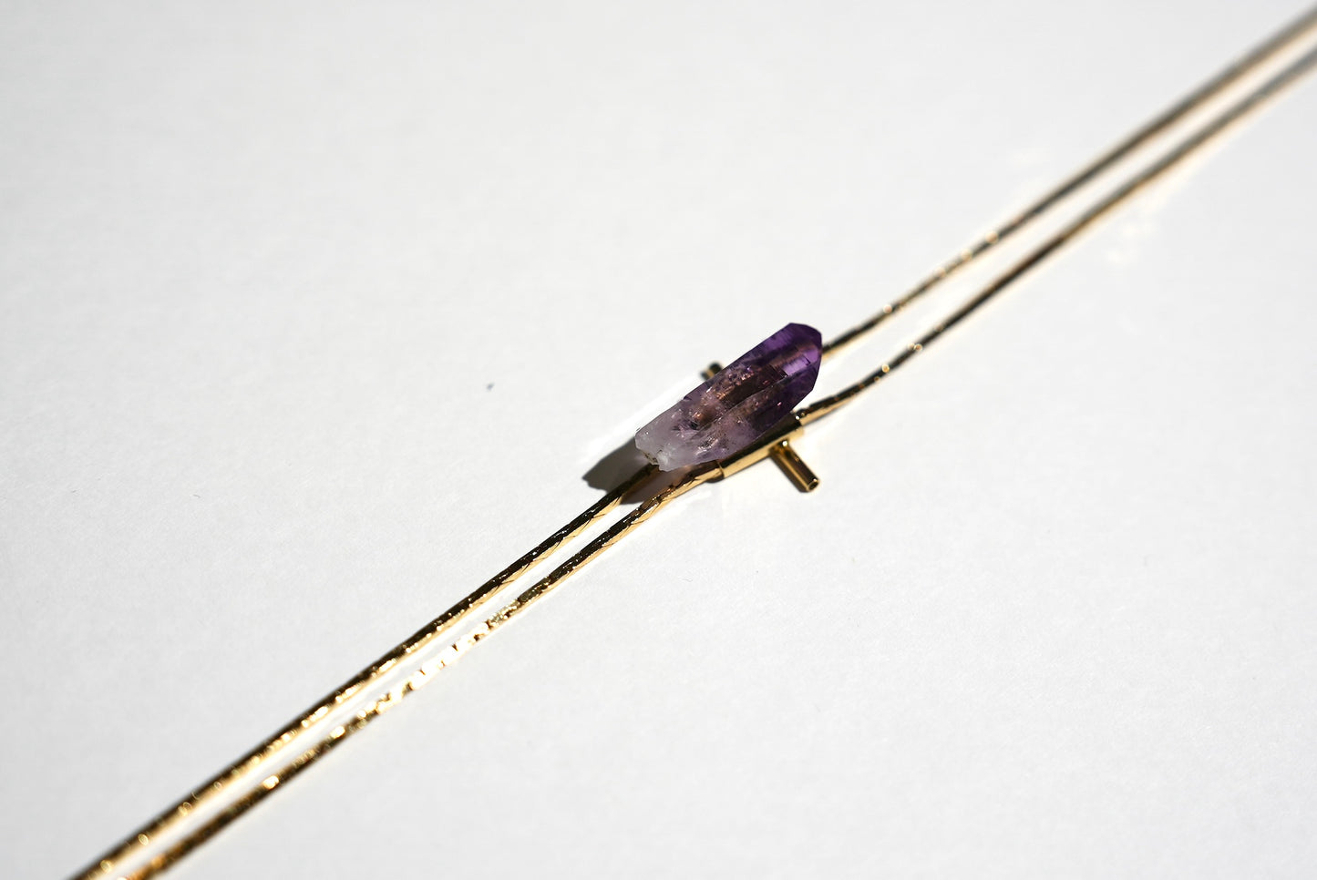 1960s Gold-plated Vintage Amethyst Bolo · HEAL