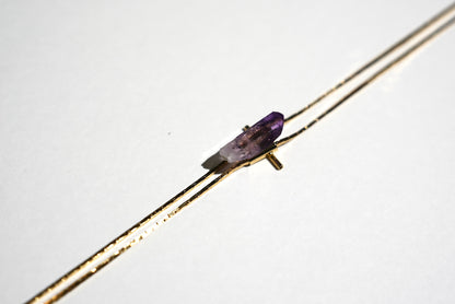 1960s Gold-plated Vintage Amethyst Bolo · HEAL