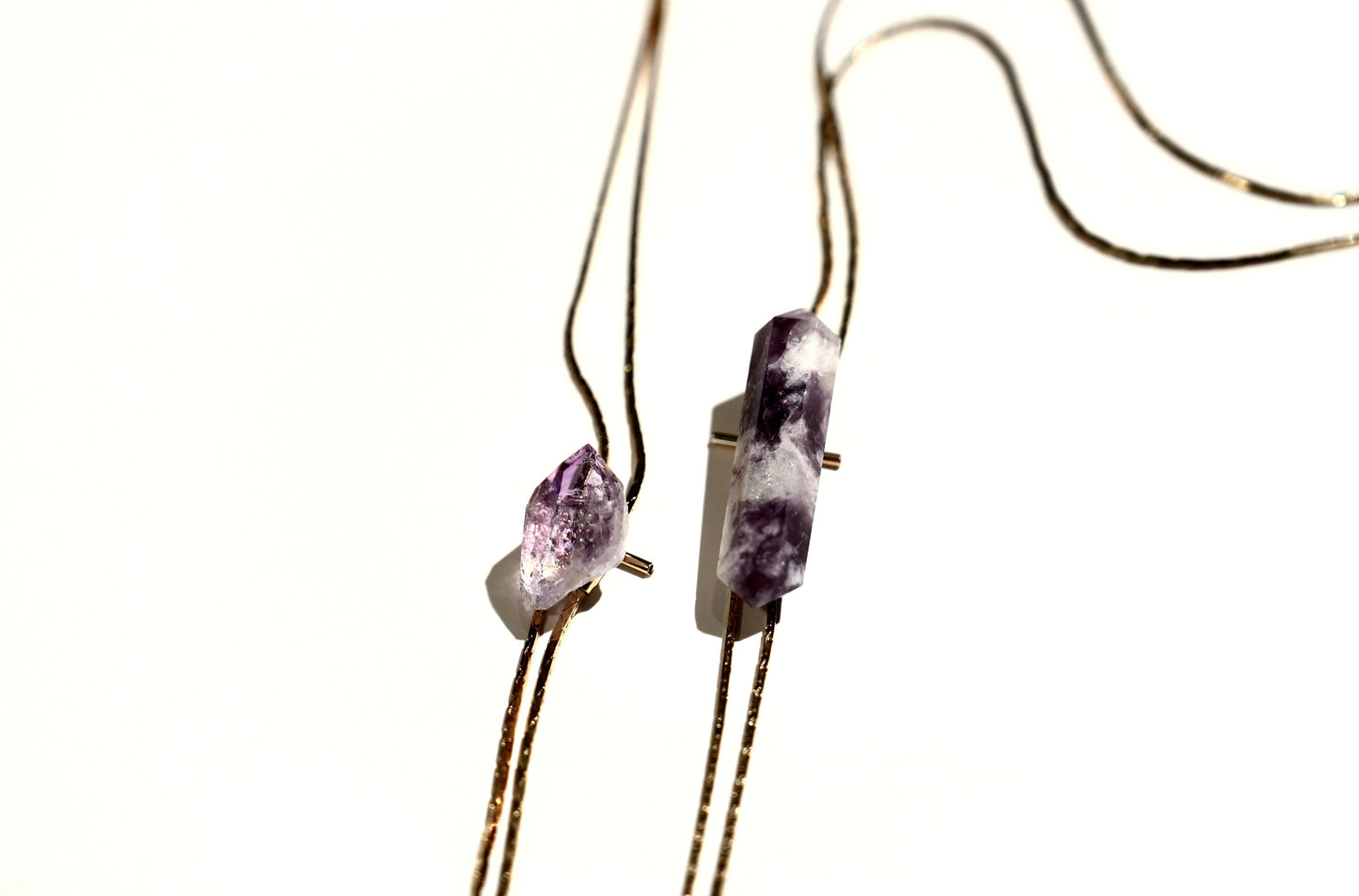 1960s Gold-plated Vintage Amethyst Bolo · HEAL