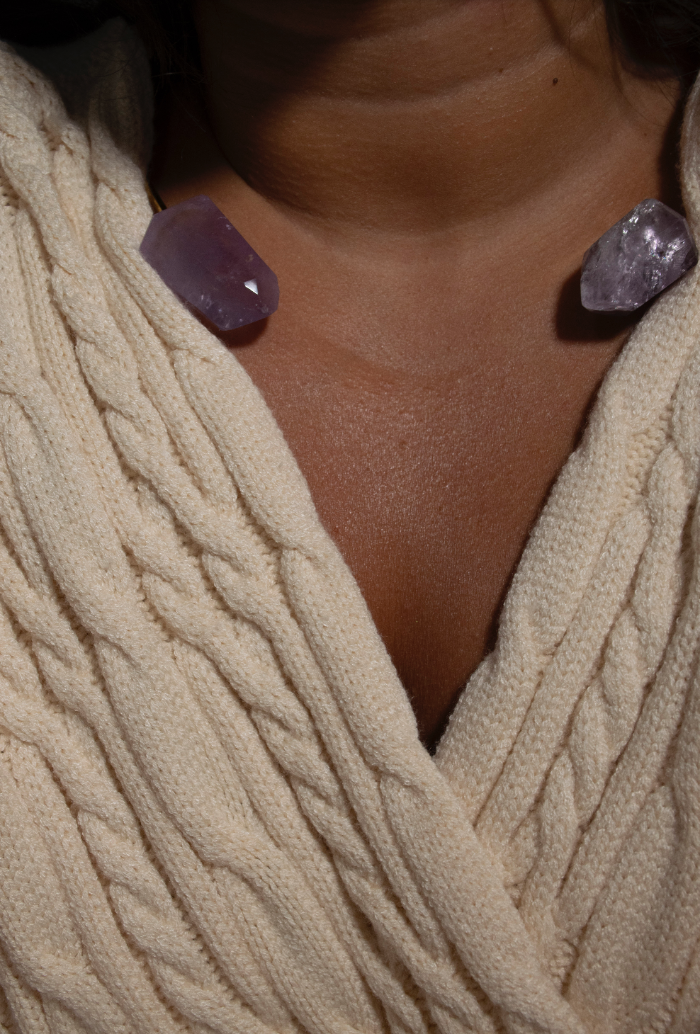 Just Relax... Collar · HEAL · Double Amethyst · 24k Gold-plated