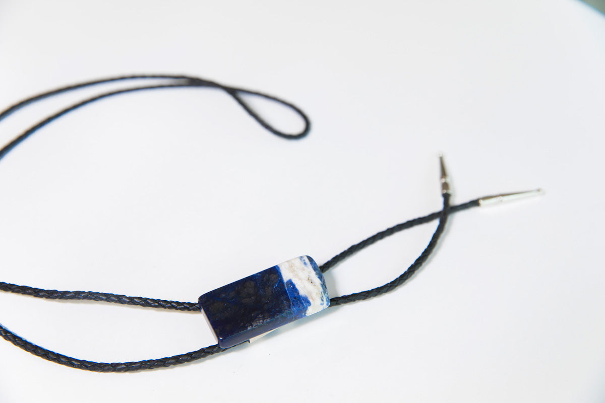 Sodalite Adjustable Bolo Tie