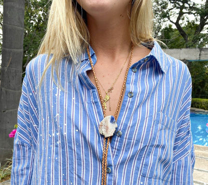 Sodalite Adjustable Bolo Tie